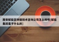 西安赋能区块链技术咨询公司怎么样呀[赋能集团是干什么的]